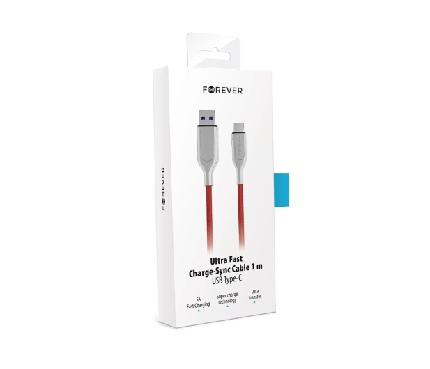 Forever FOREVER USB - USB-C CORE 1M 5A # - 1380851 - zdjęcie 3